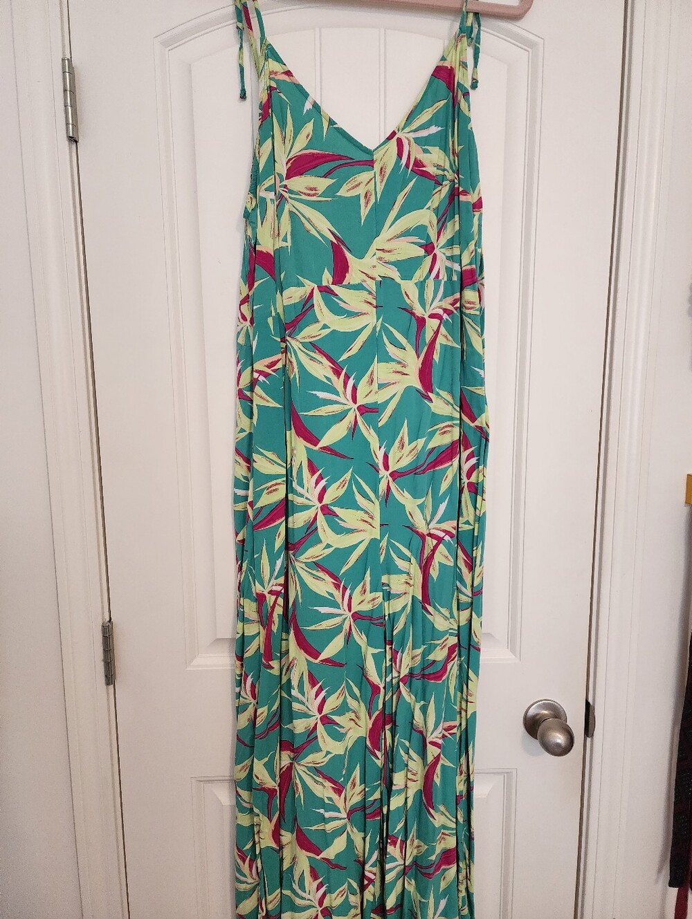 Old Navy Women's Tropical Floral Tie-Shoulder Romper/Jumpsuit XXL Lightweight